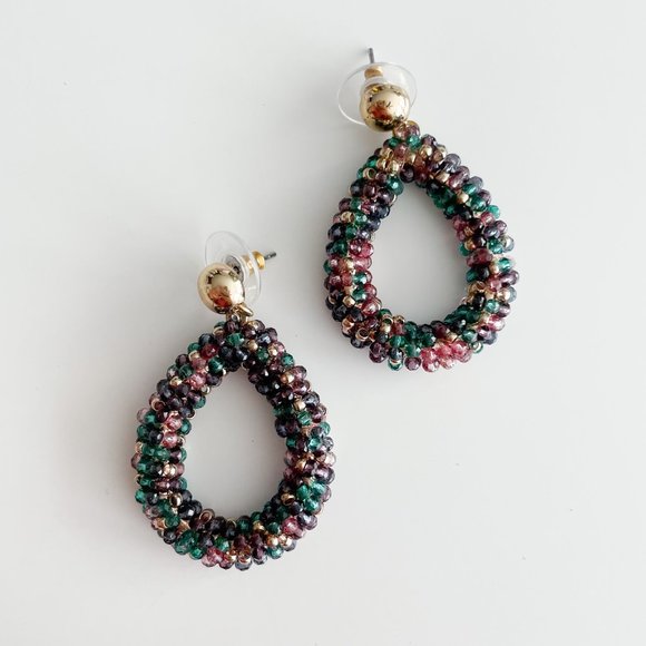 LOFT Jewelry - LOFT Beaded Teardrop Earrings (Multi Color)